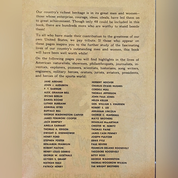 Vintage 1947 48 Famous Americans From JCPENNEY Comic Book - Picture 7 of 14